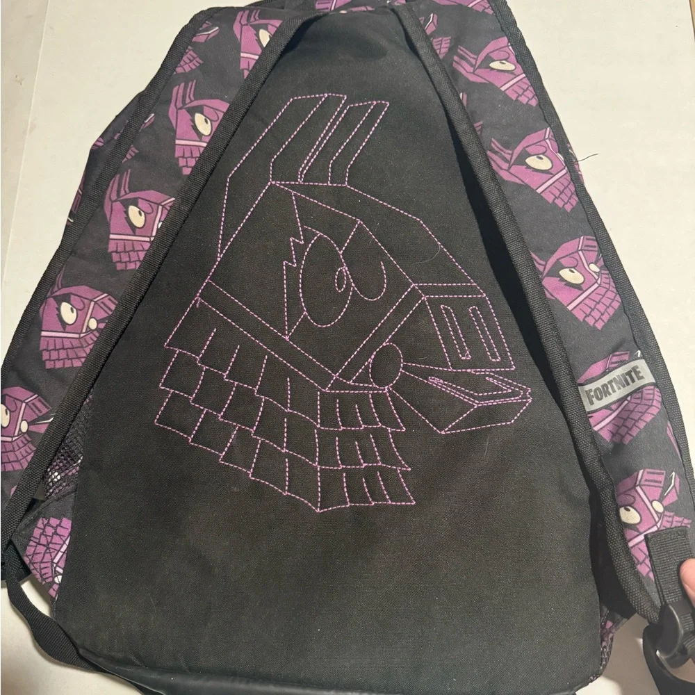 Fortnite Purple and Black Loot Llama Backpack w/ adj Straps #A111‎